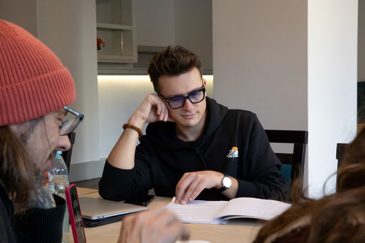 Pierwsze próby do nowego spektaklu „Metamorfoza narcyza”