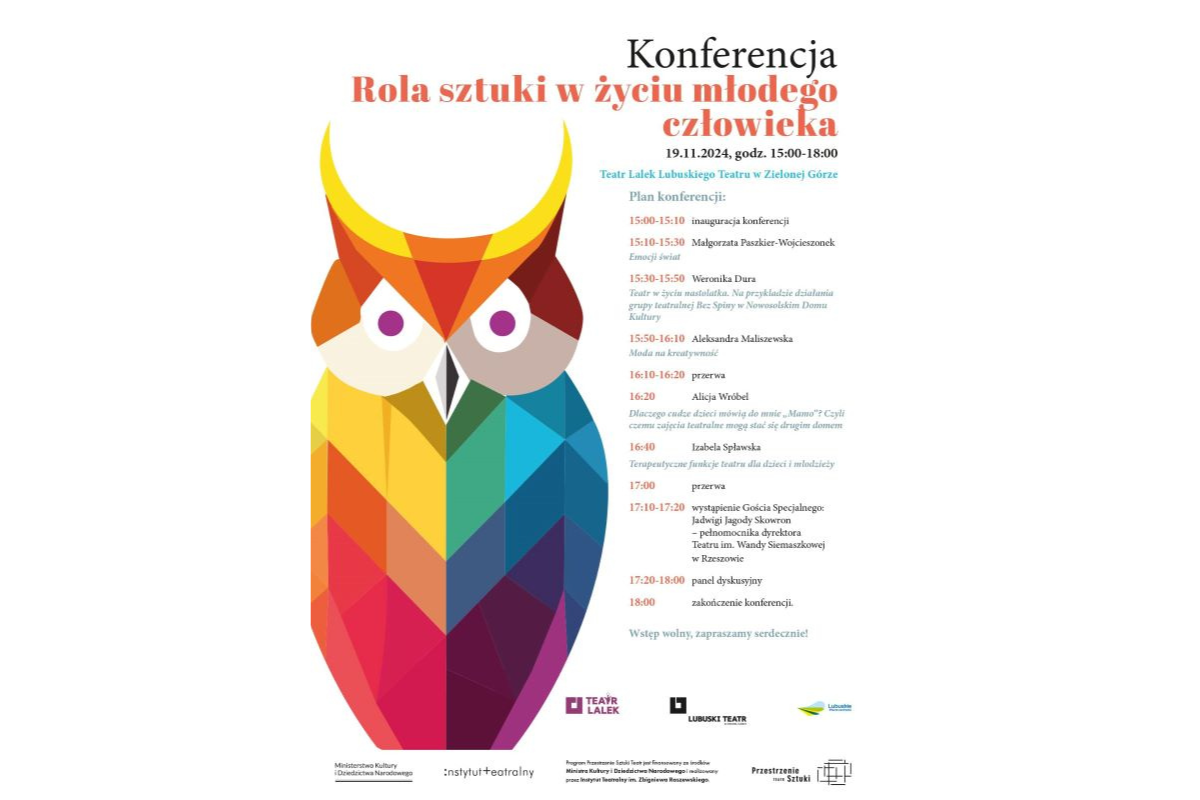 Konferencja „Rola sztuki w życiu młodego człowieka”