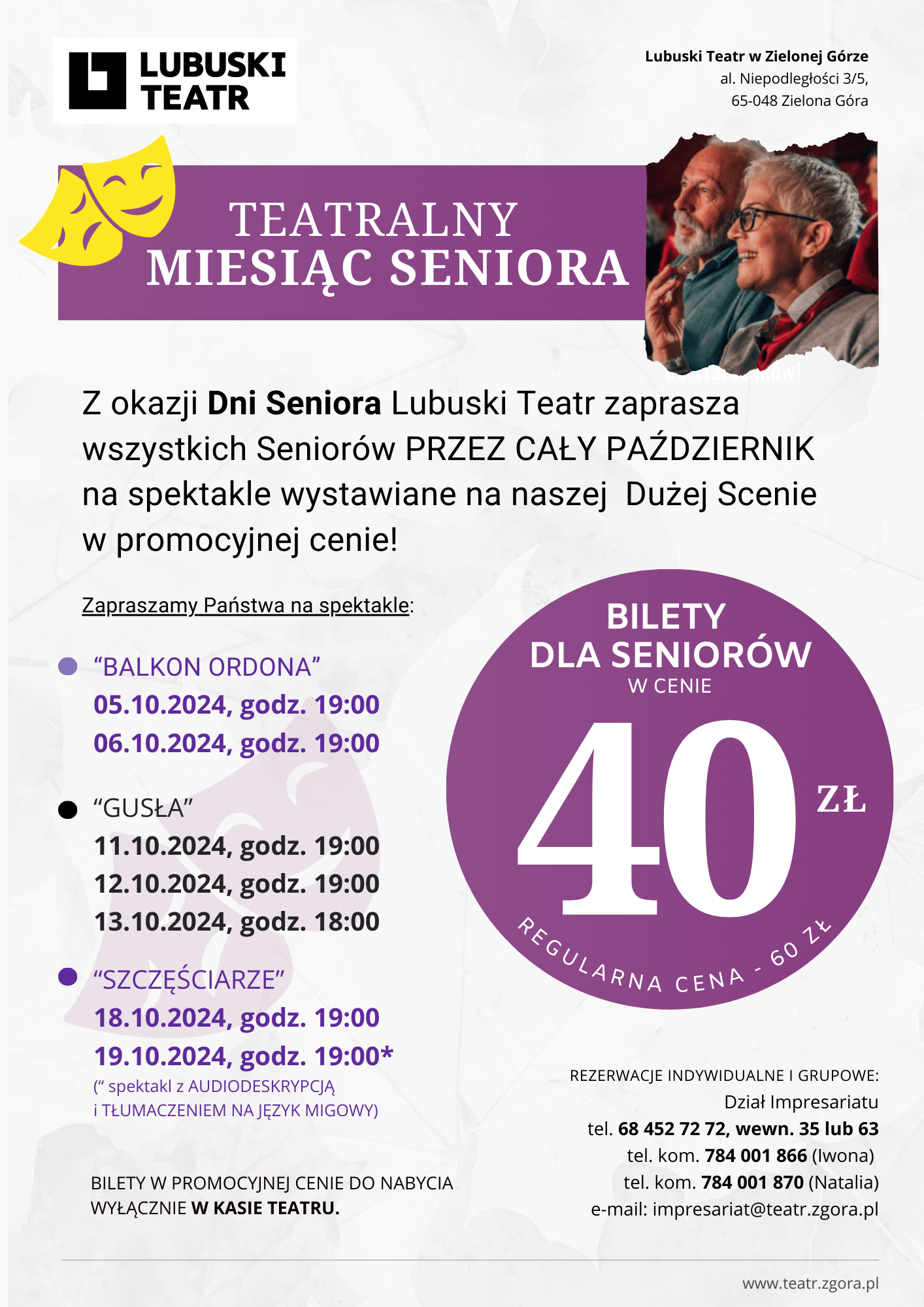 afisz dla seniorów